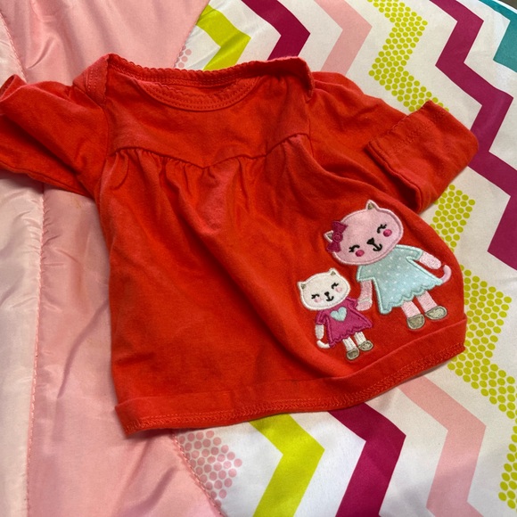 Carter's Bright Red Baby T-Shirt with Fun Design - Picture 1 of 2